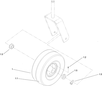 Part Location Diagram of 108-8503 Lawn Boy Tire-Smooth